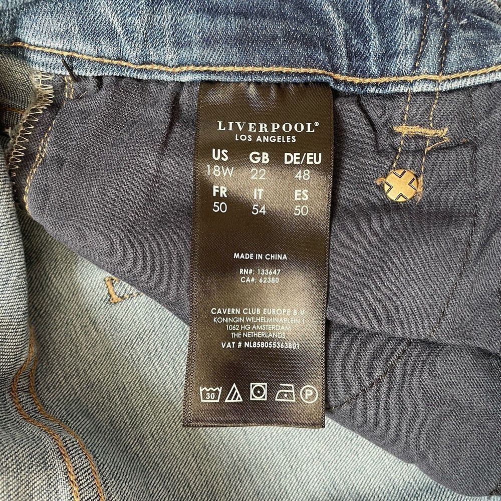 Liverpool Jeans Company Blue Ankle Cropped Jeans - Picture 9 of 13